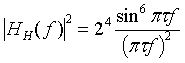HVAR |H(f)|^2