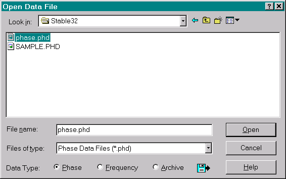 File Open Dialog Box