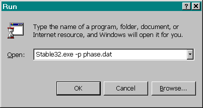 Open Run/Start